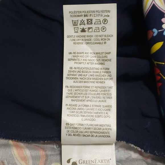 Boden Cecilia Floral Sleeveless Jumpsuit Navy Multi Tassel Tie Waist US 8T - Picture 10 of 14